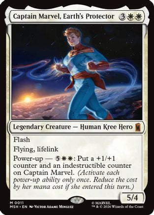 Captain Marvel, Earth's Protector  [Marvel Super Heroes] Foil