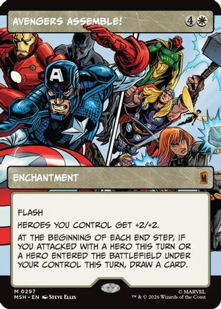 Avengers Assemble! (Borderless) (0297)  [Marvel Super Heroes] Foil