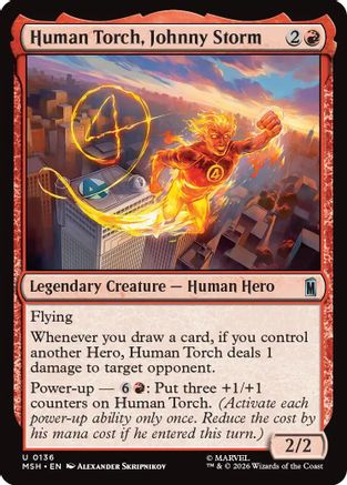 Human Torch, Johnny Storm  [Marvel Super Heroes] Foil