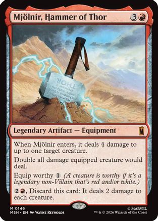 Mjolnir, Hammer of Thor  [Marvel Super Heroes] Foil