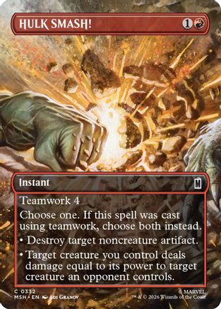 HULK SMASH! (Borderless)  [Marvel Super Heroes] Foil