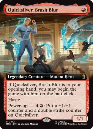 Quicksilver, Brash Blur (Extended Art)  [Marvel Super Heroes]