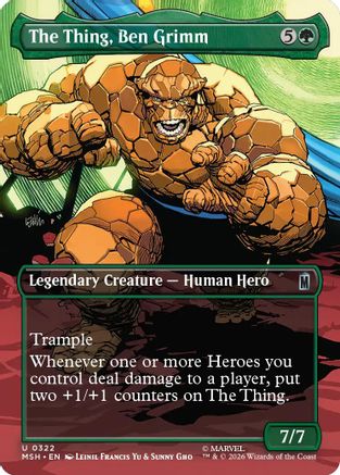 The Thing, Ben Grimm (Borderless)  [Marvel Super Heroes] Foil