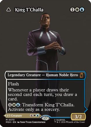 King T'Challa (Borderless) (0373)  [Marvel Super Heroes] Foil