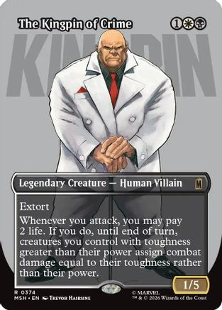 The Kingpin of Crime (Borderless) (0374)  [Marvel Super Heroes] Foil
