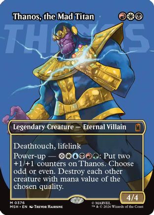 Thanos, the Mad Titan (Borderless) (0367)  [Marvel Super Heroes] Foil