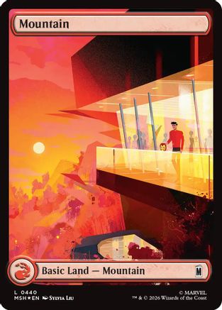 Mountain (0440) (Surge Foil)  [Marvel Super Heroes] Foil