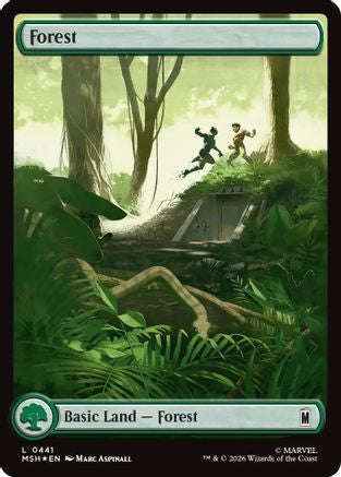 Forest (0441) (Surge Foil)  [Marvel Super Heroes] Foil
