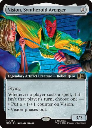 Vision, Synthezoid Avenger (Extended Art)  [Commander: Marvel Super Heroes]