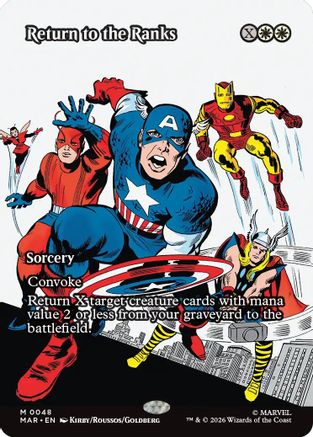Return to the Ranks (Borderless)  [Marvel Universe Eternal-Legal]