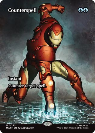 Counterspell (Borderless) (0052)  [Marvel Universe Eternal-Legal] Foil
