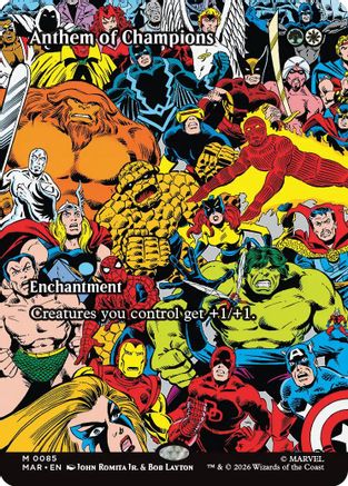Anthem of Champions (Borderless)  [Marvel Universe Eternal-Legal]