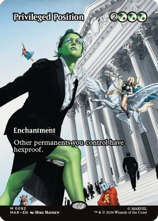 Privileged Position (Borderless)  [Marvel Universe Eternal-Legal] Foil