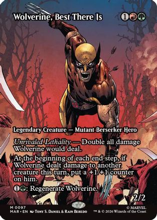 Wolverine, Best There Is (Borderless)  [Marvel Universe Eternal-Legal] Foil