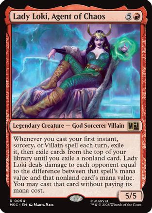 Lady Loki, Agent of Chaos (Surge Foil)  [Commander: Marvel Super Heroes] Foil
