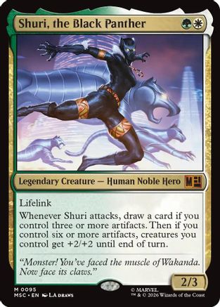 Shuri, the Black Panther (Surge Foil)  [Commander: Marvel Super Heroes] Foil