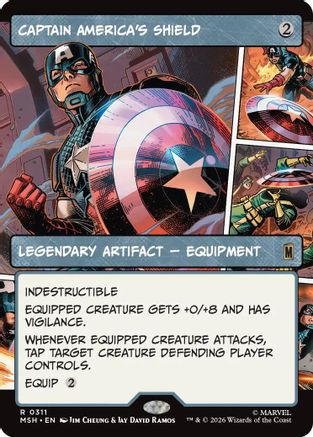Captain America's Shield (Borderless) (0311)  [Marvel Super Heroes] Foil