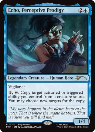 Echo, Perceptive Prodigy  [Standard Showdown Promos] Foil