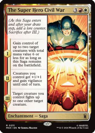 The Super Hero Civil War  [Marvel Super Heroes] Foil
