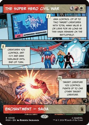 The Super Hero Civil War (Borderless)  [Marvel Super Heroes]