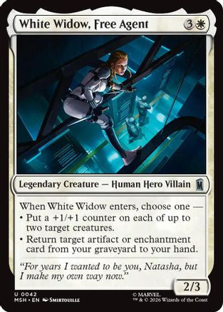 White Widow, Free Agent  [Marvel Super Heroes] Foil