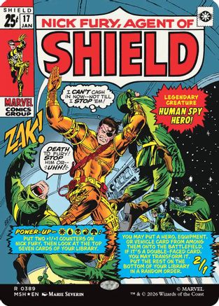 Nick Fury, Agent of SHIELD (Borderless) (0389)  [Marvel Super Heroes]