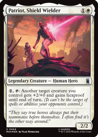 Patriot, Shield Wielder (Surge Foil)  [Marvel Super Heroes] Foil