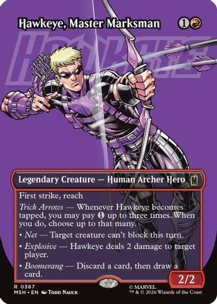 Hawkeye, Master Marksman (Borderless)  [Marvel Super Heroes]