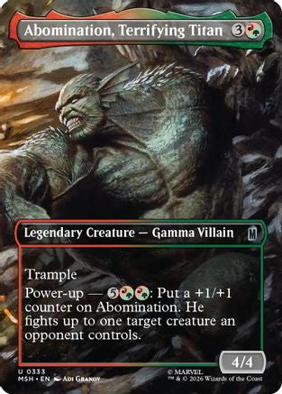 Abomination, Terrifying Titan (Borderless)  [Marvel Super Heroes]