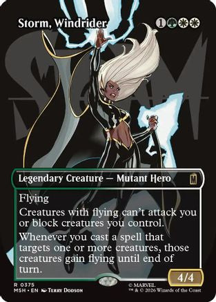 Storm, Windrider (Borderless)  [Marvel Super Heroes]