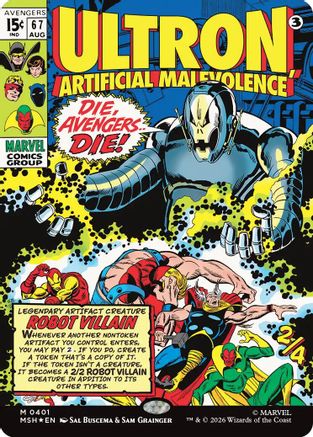 Ultron, Artificial Malevolence (Borderless) (0401)  [Marvel Super Heroes]