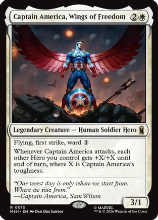 Captain America, Wings of Freedom  [Marvel Super Heroes] Foil
