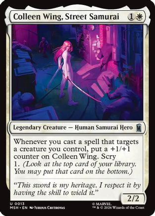 Colleen Wing, Street Samurai  [Marvel Super Heroes] Foil