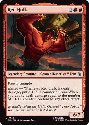 Red Hulk  [Marvel Super Heroes] Foil