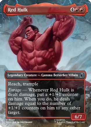 Red Hulk (Borderless)  [Marvel Super Heroes] Foil