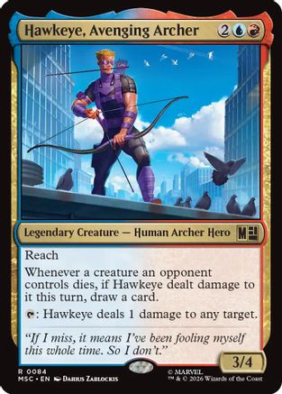 Hawkeye, Avenging Archer  [Commander: Marvel Super Heroes]
