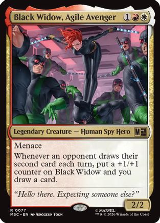 Black Widow, Agile Avenger (Surge Foil)  [Commander: Marvel Super Heroes] Foil