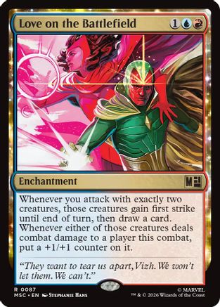 Love on the Battlefield (Surge Foil)  [Commander: Marvel Super Heroes] Foil