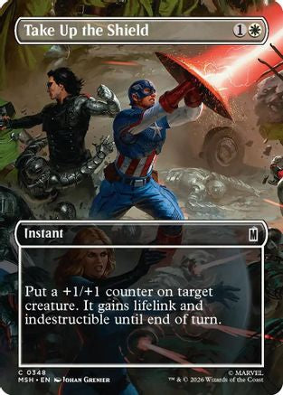 Take Up the Shield (Borderless)  [Marvel Super Heroes]