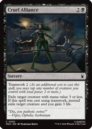 Cruel Alliance  [Marvel Super Heroes] Foil