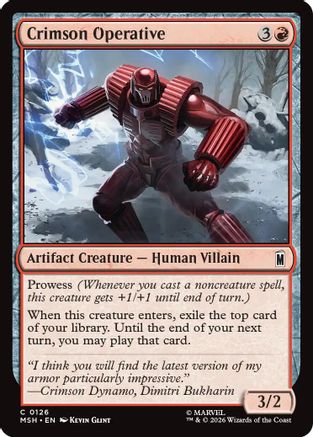 Crimson Operative  [Marvel Super Heroes]