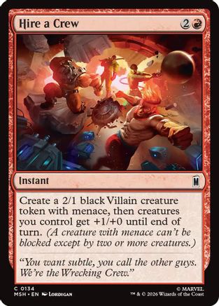 Hire a Crew  [Marvel Super Heroes] Foil