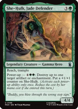 She-Hulk, Jade Defender  [Marvel Super Heroes] Foil