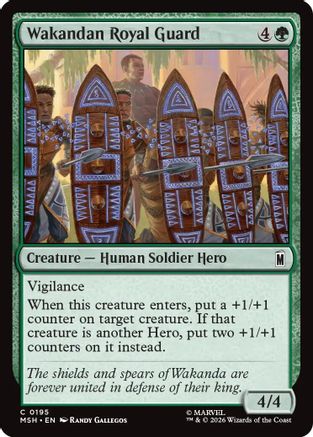 Wakandan Royal Guard  [Marvel Super Heroes] Foil