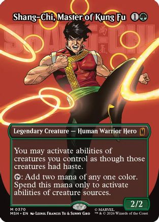 Shang-Chi, Master of Kung Fu (Borderless) (0370)  [Marvel Super Heroes] Foil