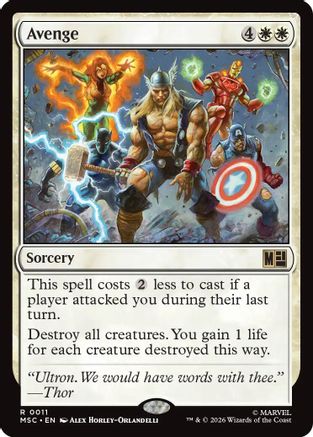 Avenge  [Commander: Marvel Super Heroes]
