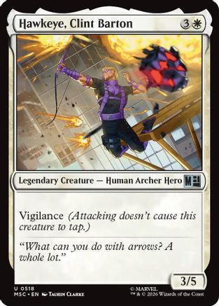 Hawkeye, Clint Barton (0518)  [Commander: Marvel Super Heroes] Foil