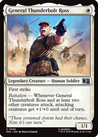 General Thunderbolt Ross  [Commander: Marvel Super Heroes]