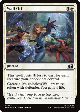 Wall Off  [Commander: Marvel Super Heroes] Foil
