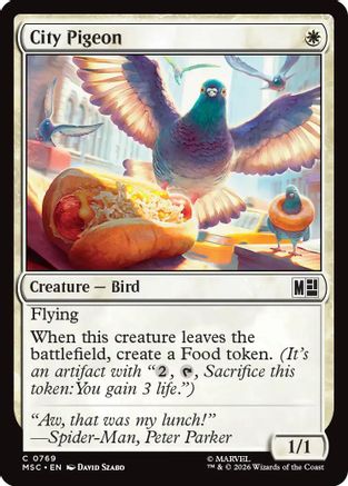 City Pigeon  [Commander: Marvel Super Heroes] Foil